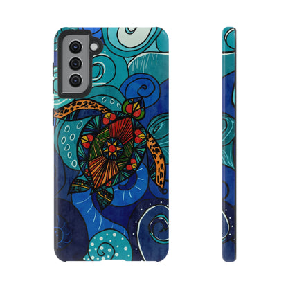 Stain Glass Turtle Tough Case