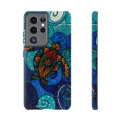 Stain Glass Turtle Tough Case