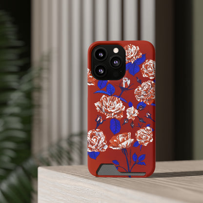 The Artsy Rose is the Sweetest Phone Case With Card Holder