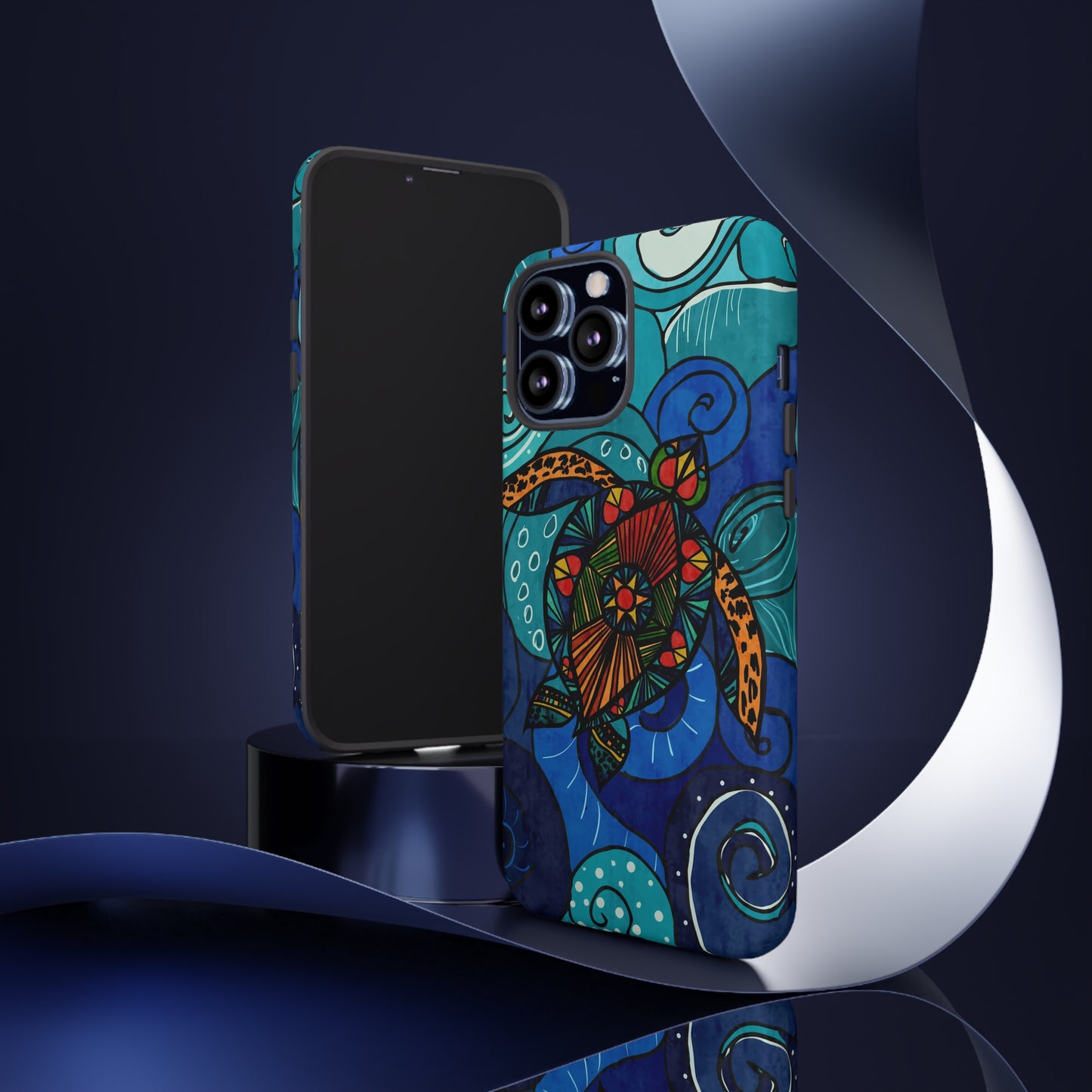 Stain Glass Turtle Tough Case