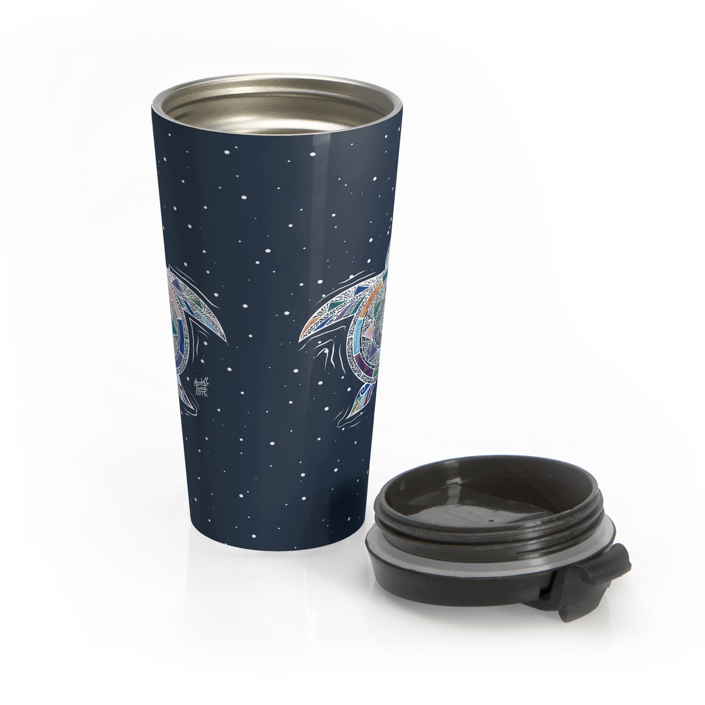 Mosaic Cosmic-toise Stainless Steel Travel Mug