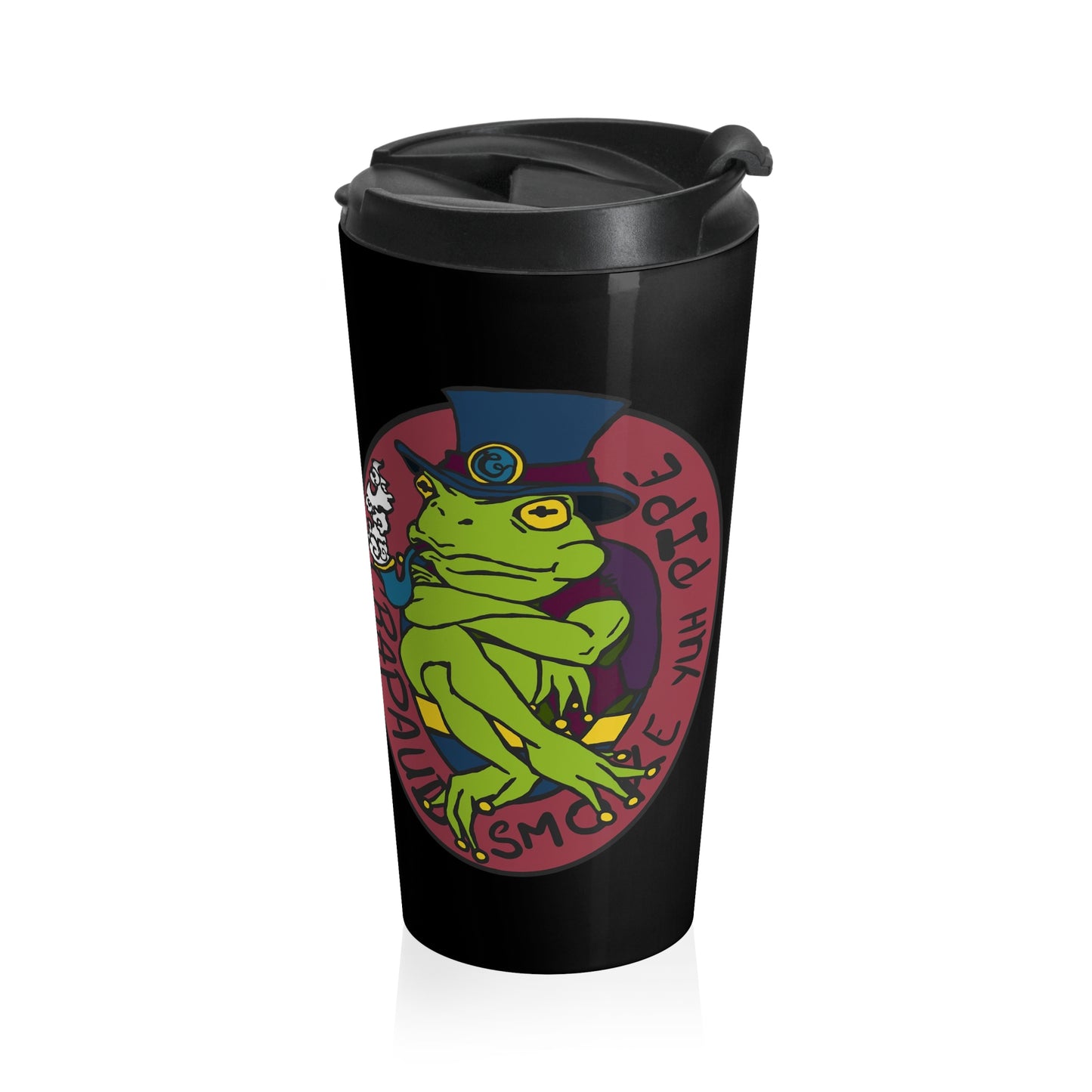 Crapaud Smoke Yuh Pipe Stainless Steel Travel Mug