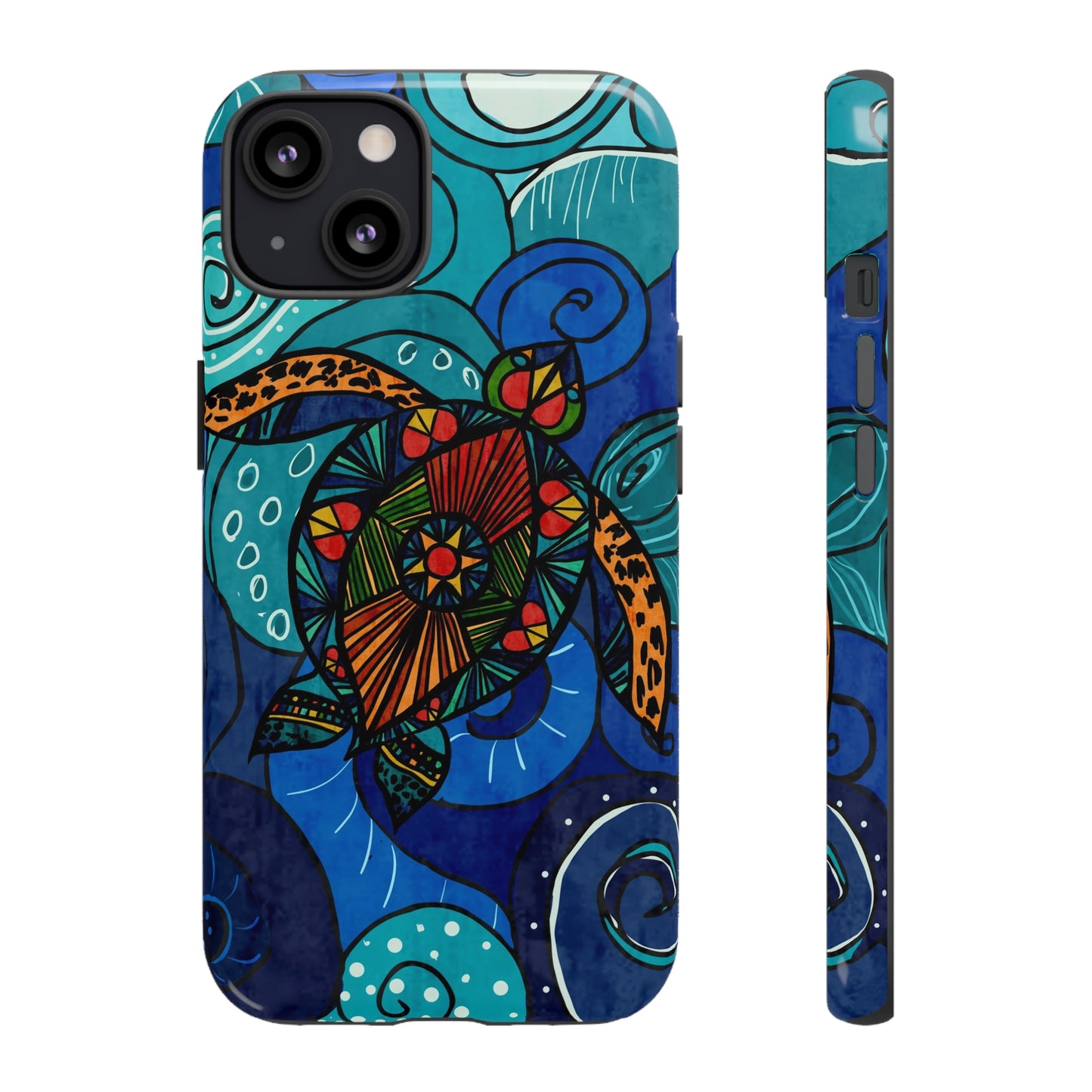 Stain Glass Turtle Tough Case