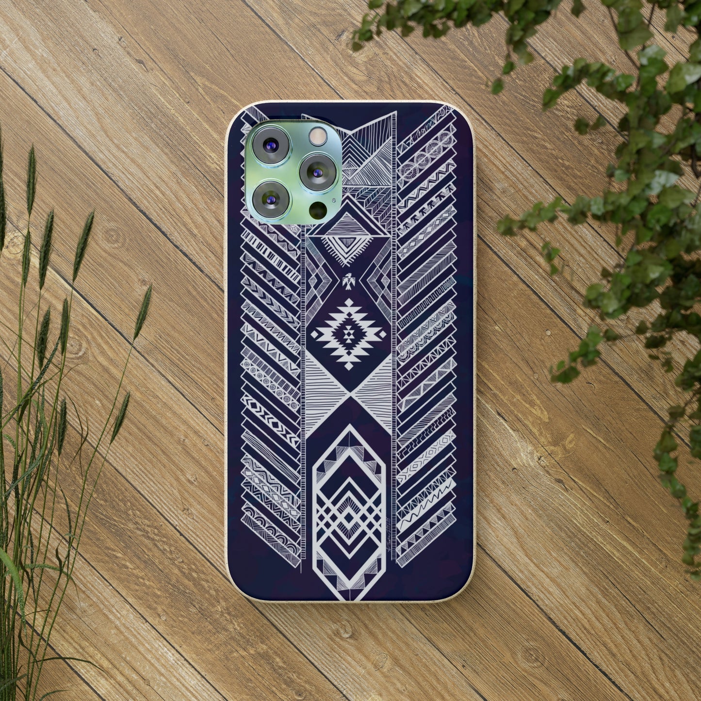 Native American Tribal Pattern Biodegradable Cases