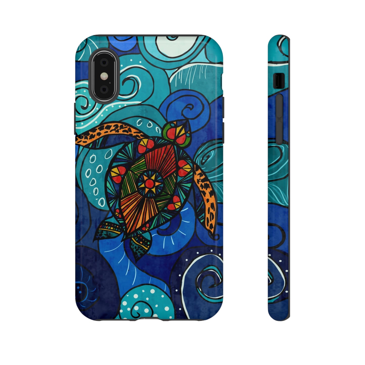 Stain Glass Turtle Tough Case