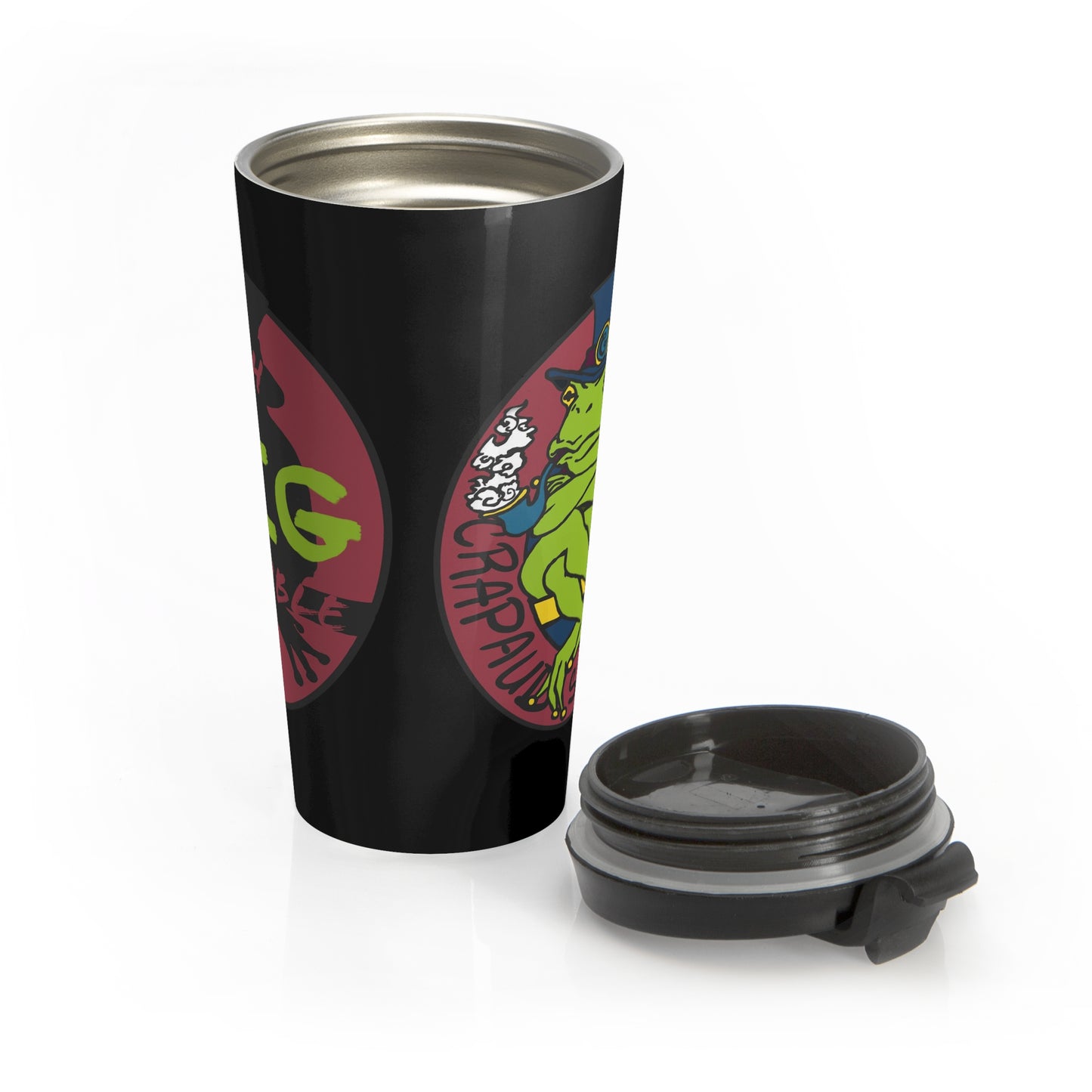 Crapaud Smoke Yuh Pipe Stainless Steel Travel Mug