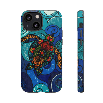 Stain Glass Turtle Tough Case