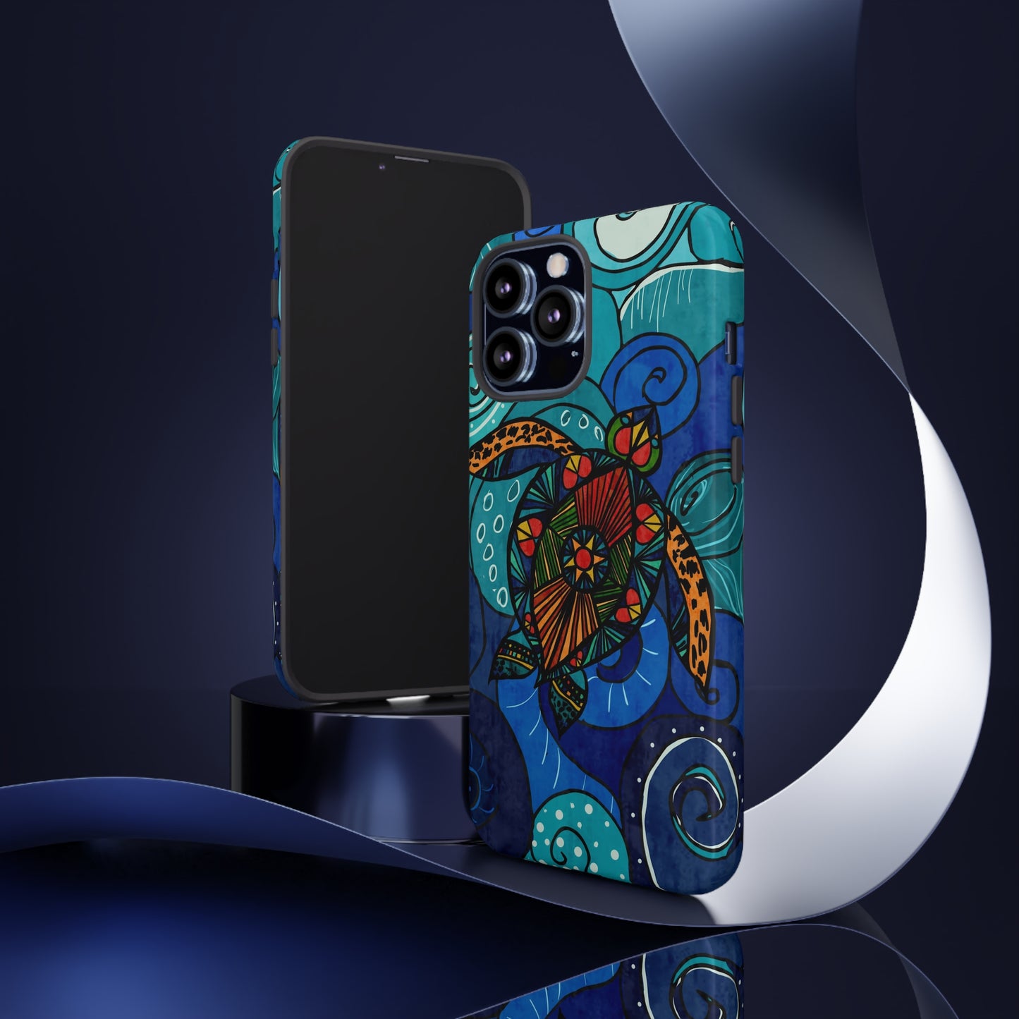 Stain Glass Turtle Tough Case