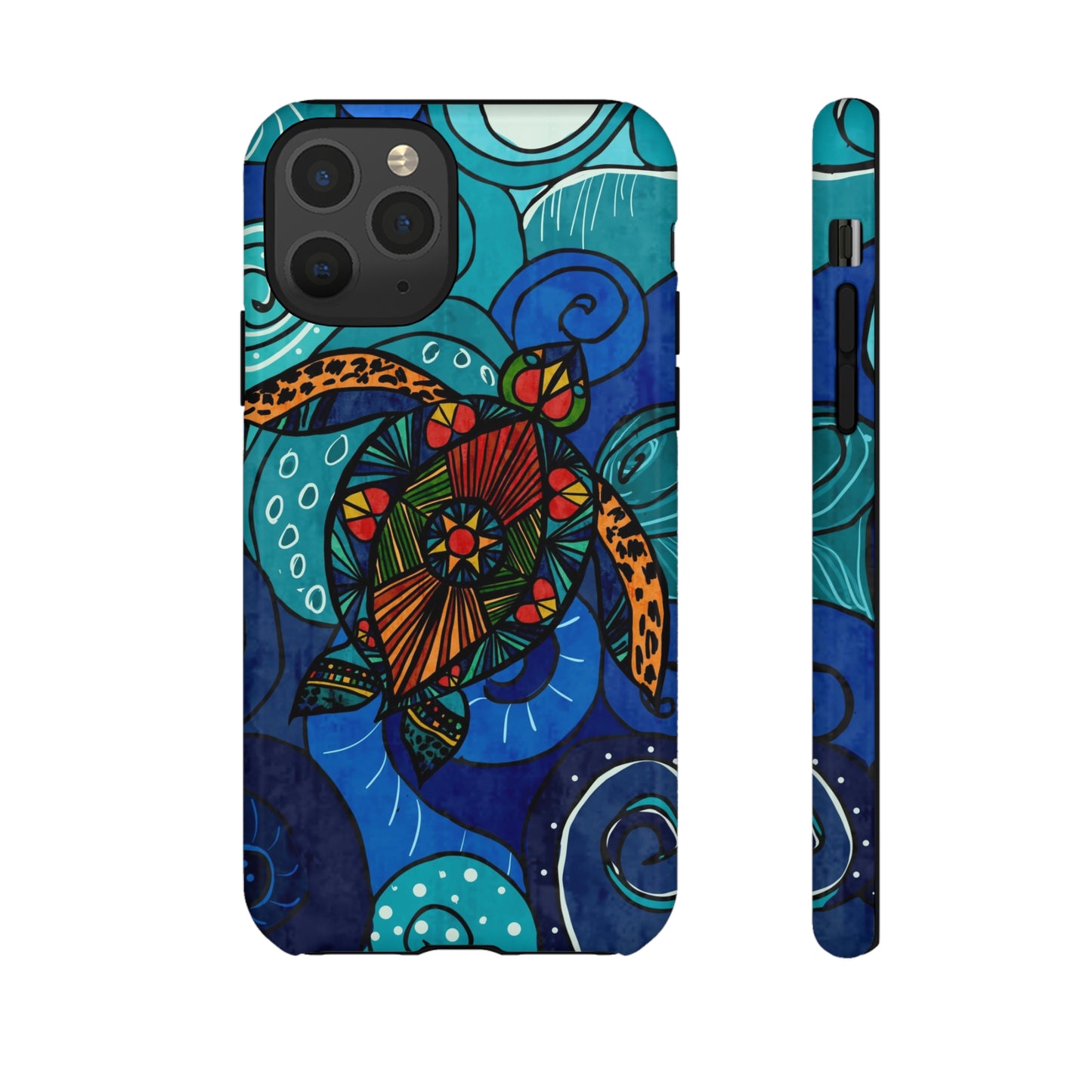 Stain Glass Turtle Tough Case