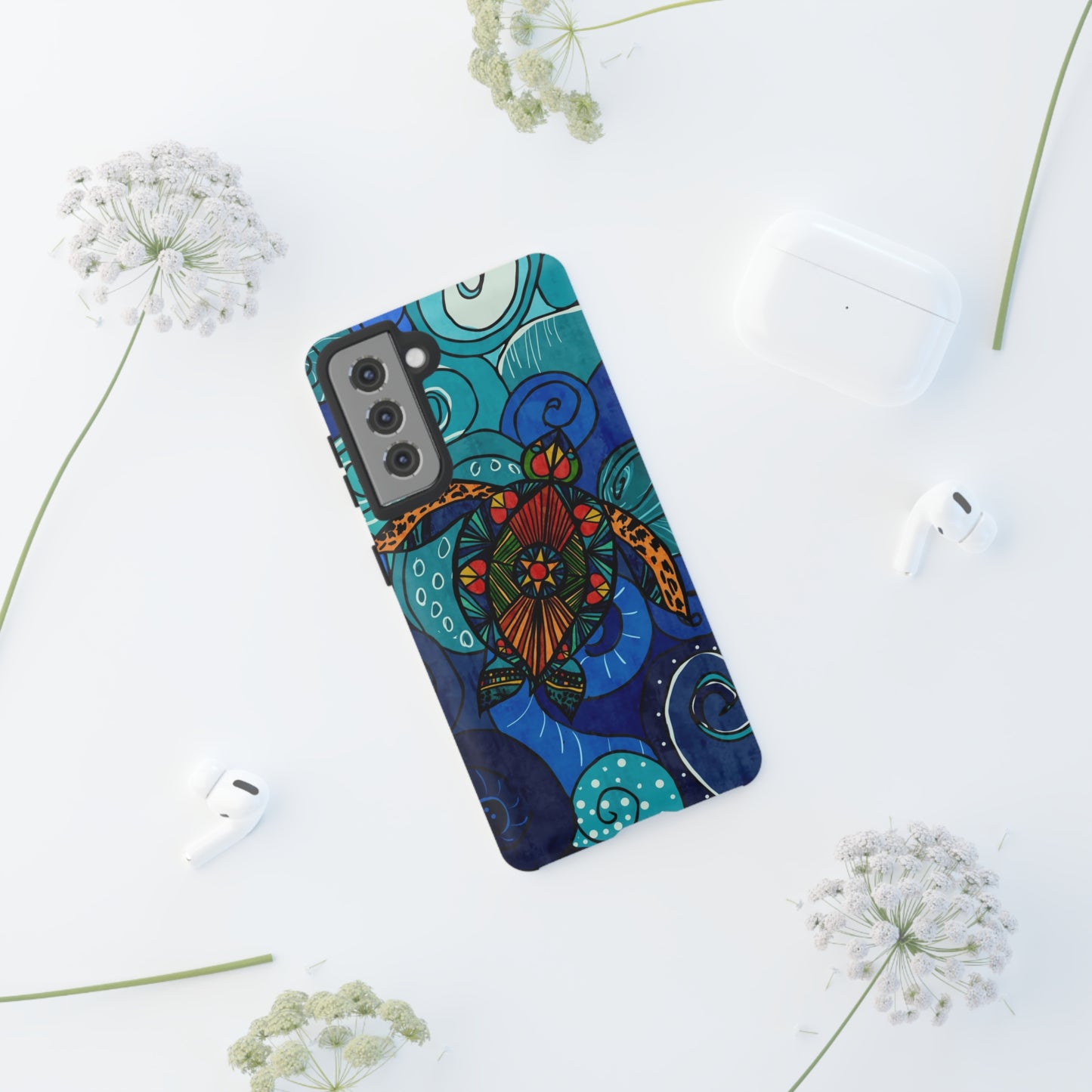 Stain Glass Turtle Tough Case