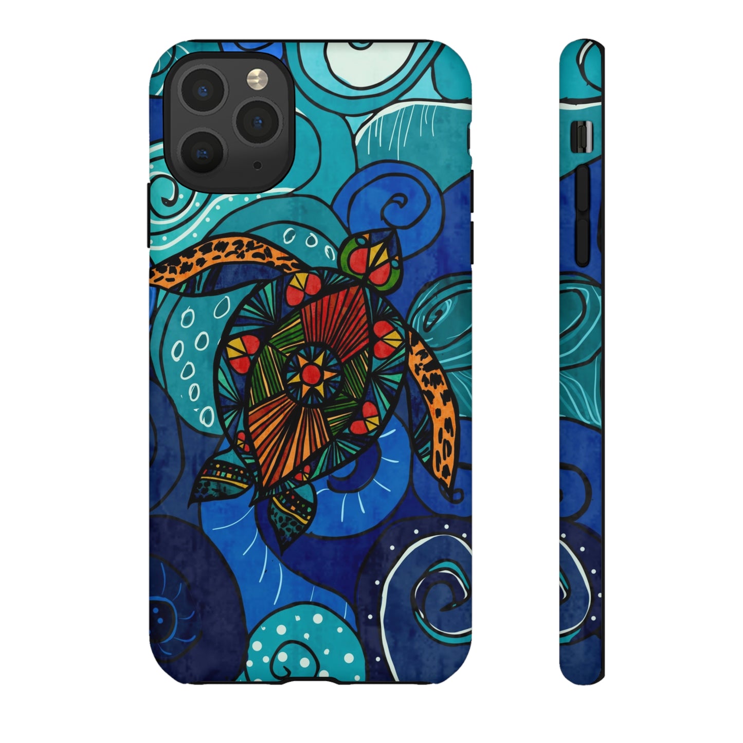 Stain Glass Turtle Tough Case