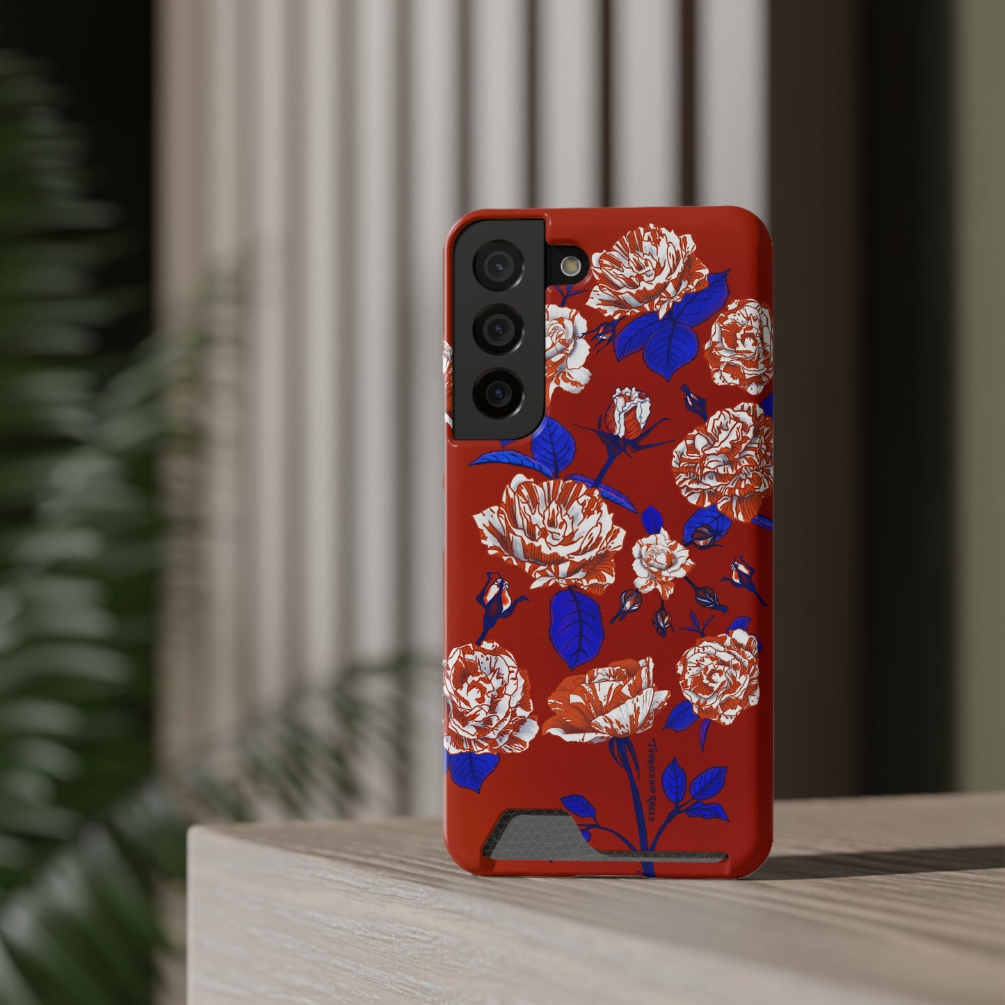 The Artsy Rose is the Sweetest Phone Case With Card Holder