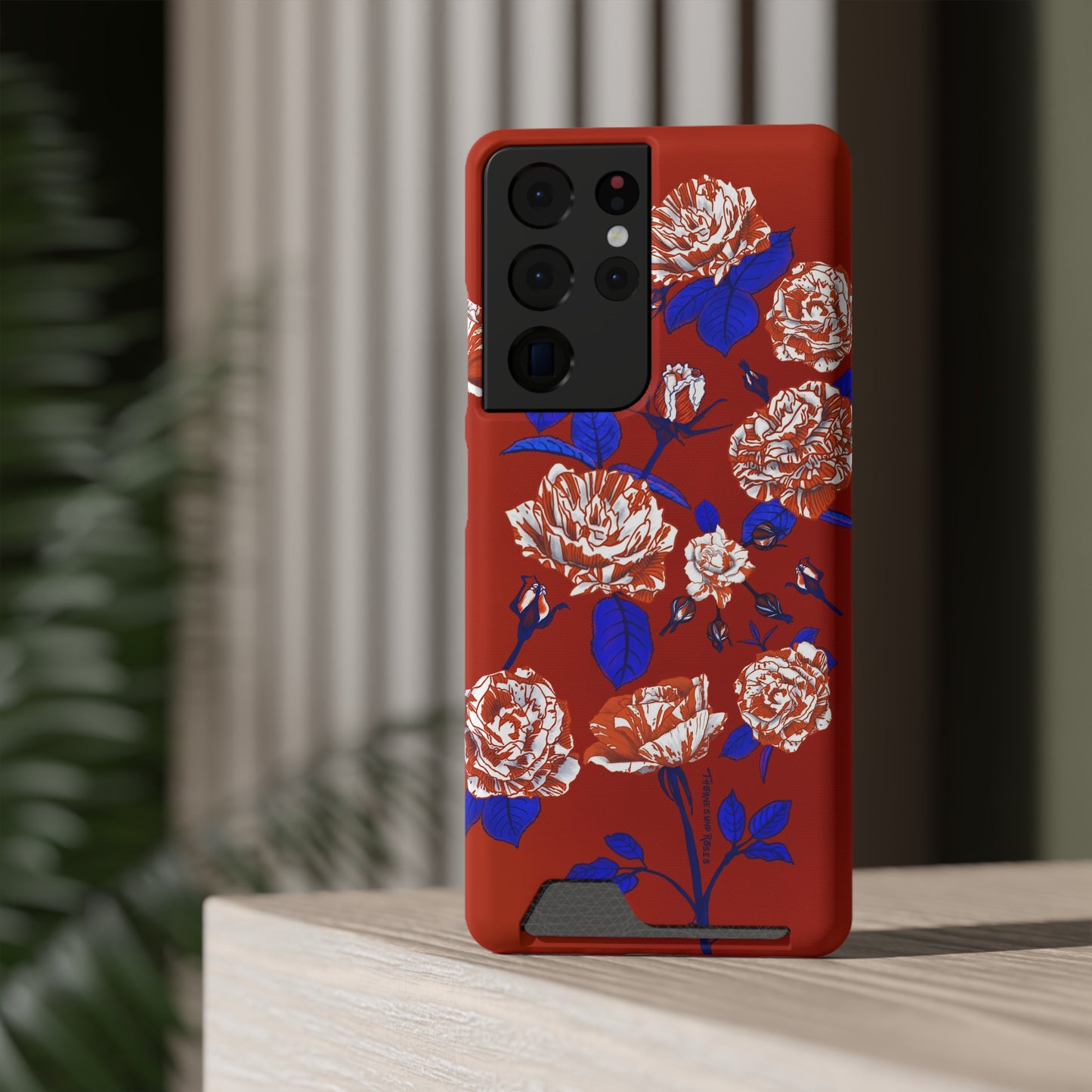 The Artsy Rose is the Sweetest Phone Case With Card Holder