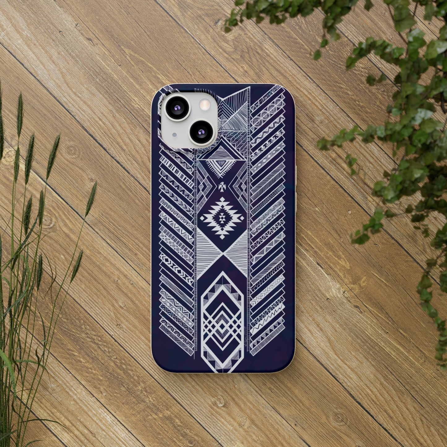 Native American Tribal Pattern Biodegradable Cases