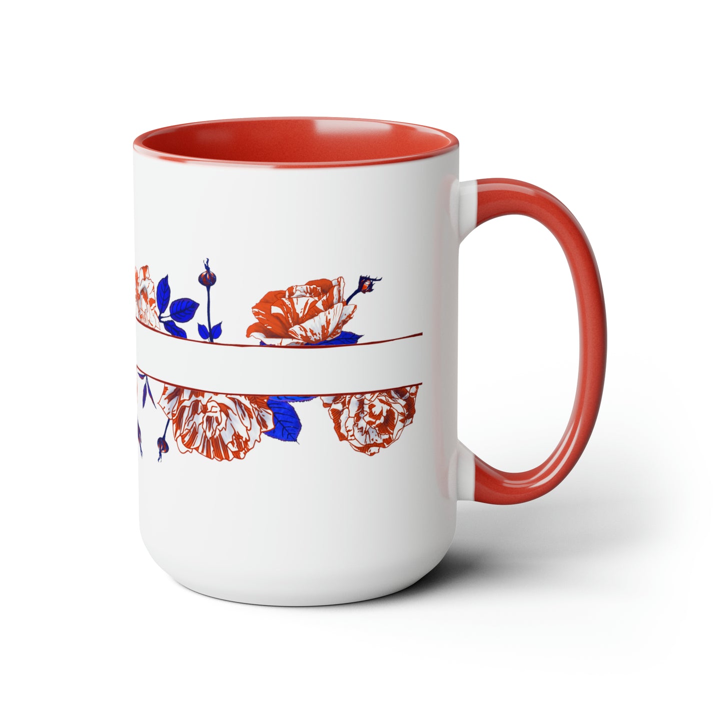 Thornes & Roses Two-Tone Coffee Mugs, 15oz