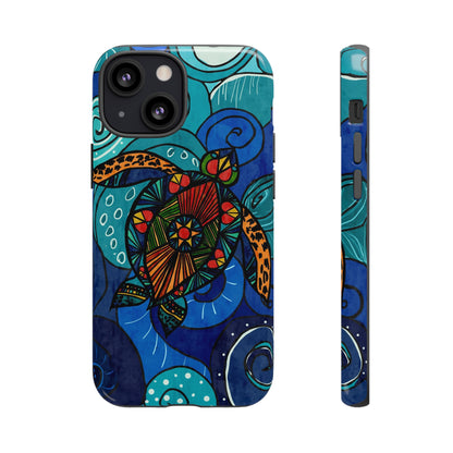 Stain Glass Turtle Tough Case