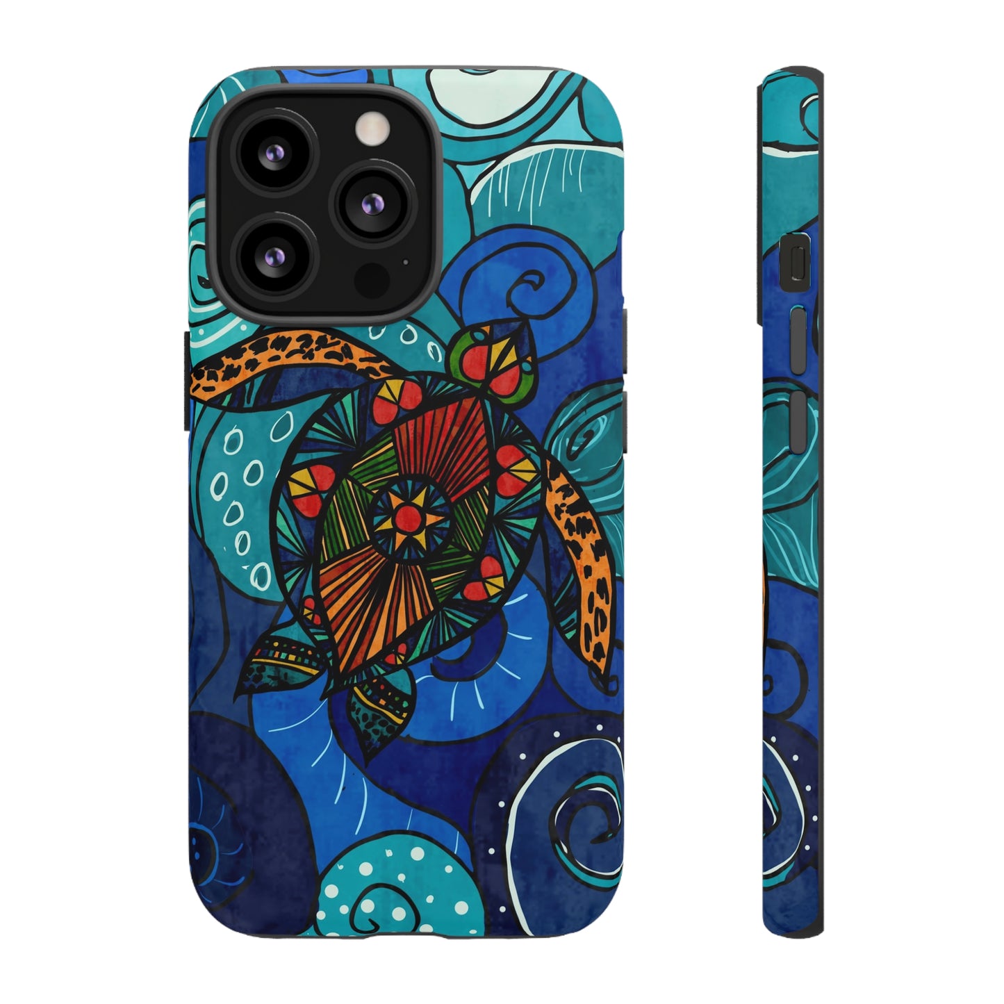 Stain Glass Turtle Tough Case