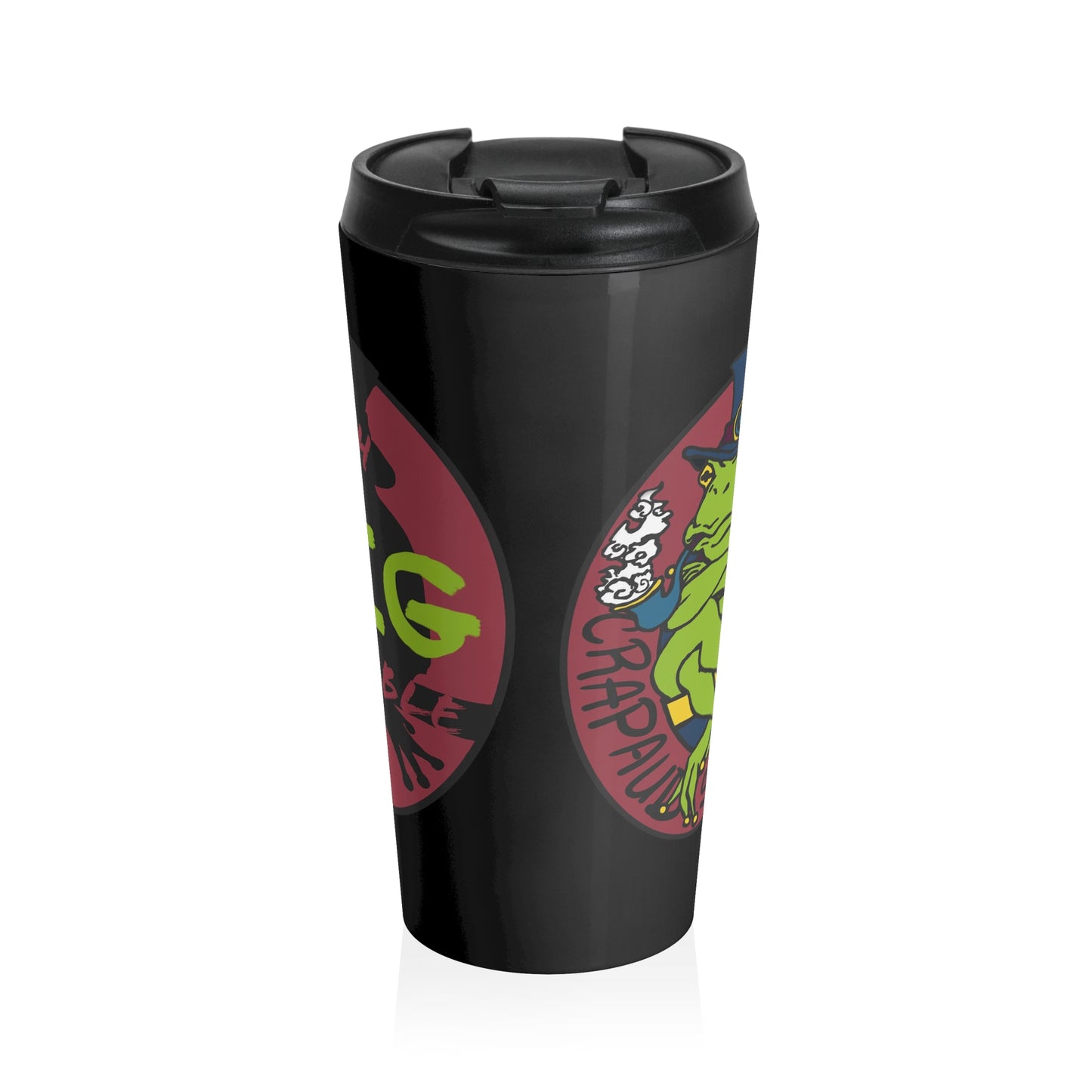 Crapaud Smoke Yuh Pipe Stainless Steel Travel Mug