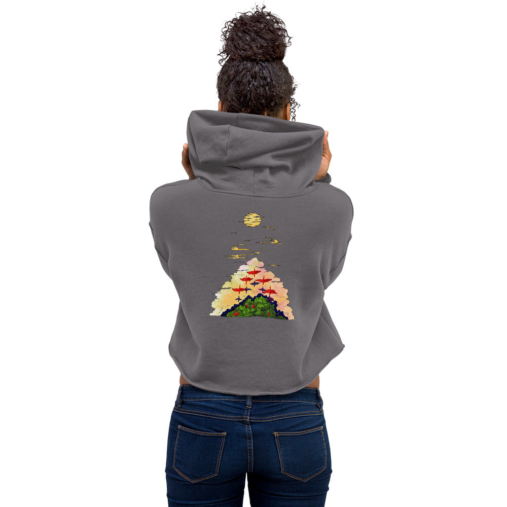 Scarlet Ibis Crop Hoodie