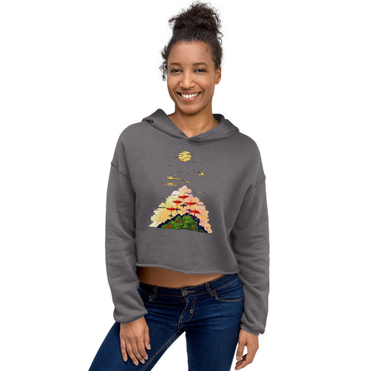 Scarlet Ibis Crop Hoodie