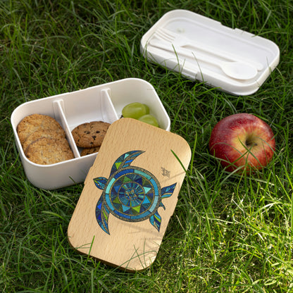 Aquatic Mosaic Turtle Bento Lunch Box