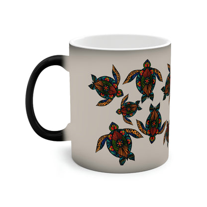 Stain Glass Turtle Color-Changing Mug, 11oz