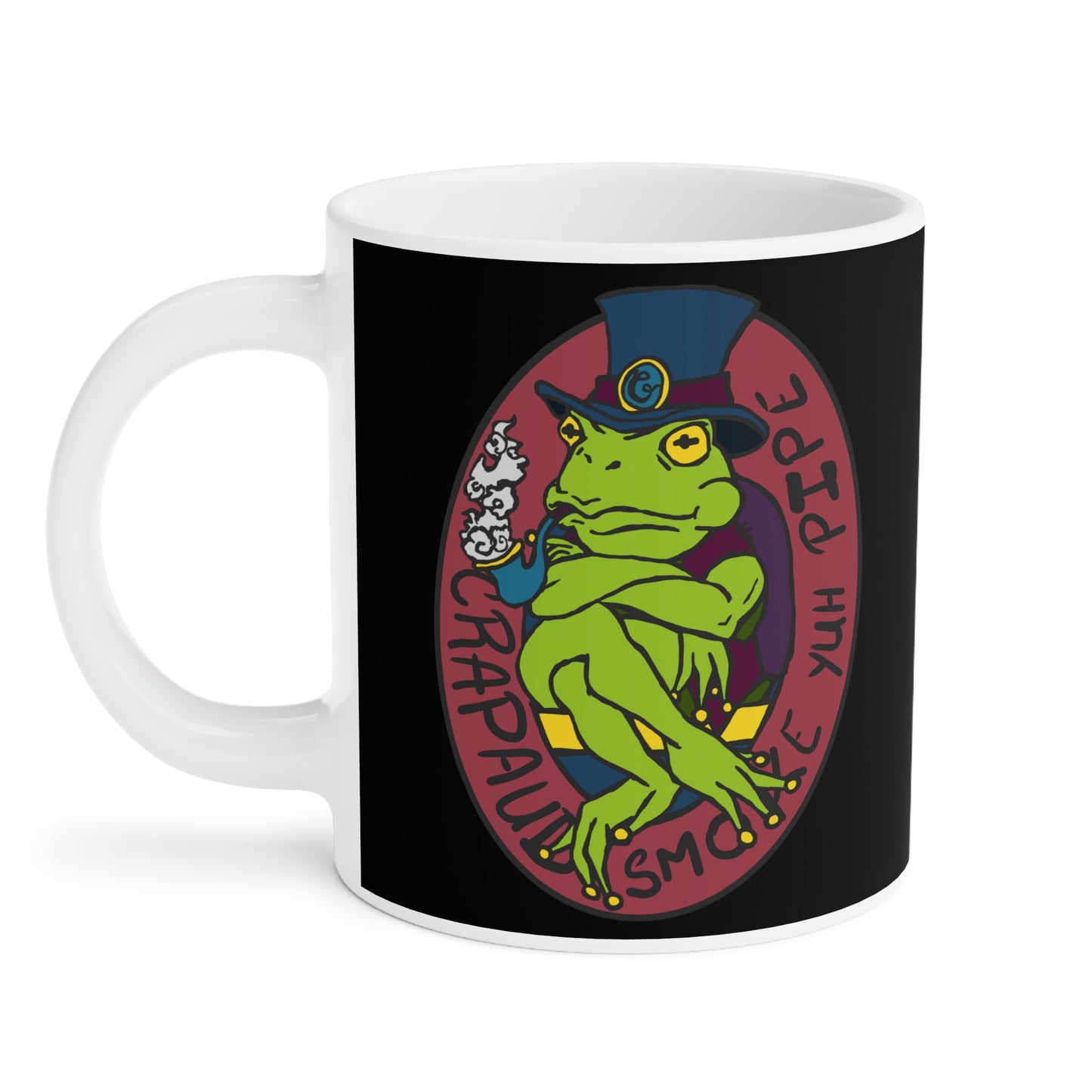 Crapaud smoke yuh pipe Ceramic Mugs (15oz & 20oz)