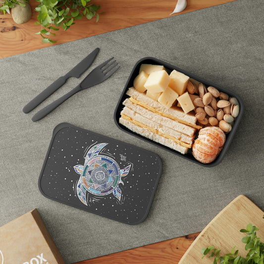 Cosmic-toise PLA Bento Box with Band and Utensils