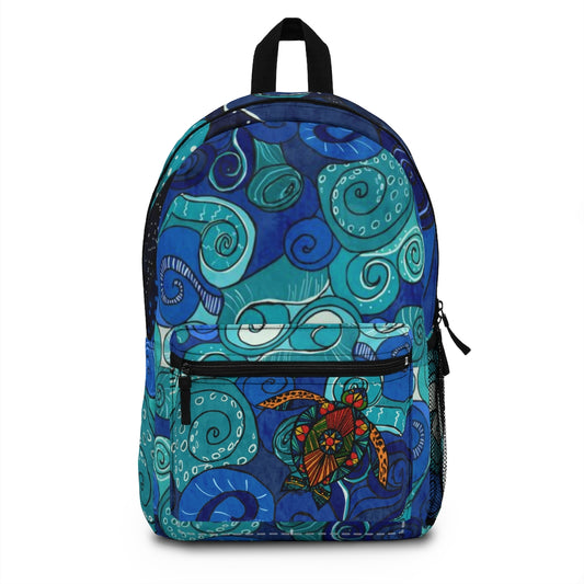 Stain Glass Turtle Backpack