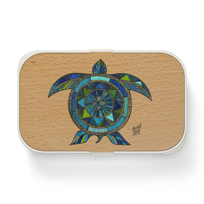 Aquatic Mosaic Turtle Bento Lunch Box