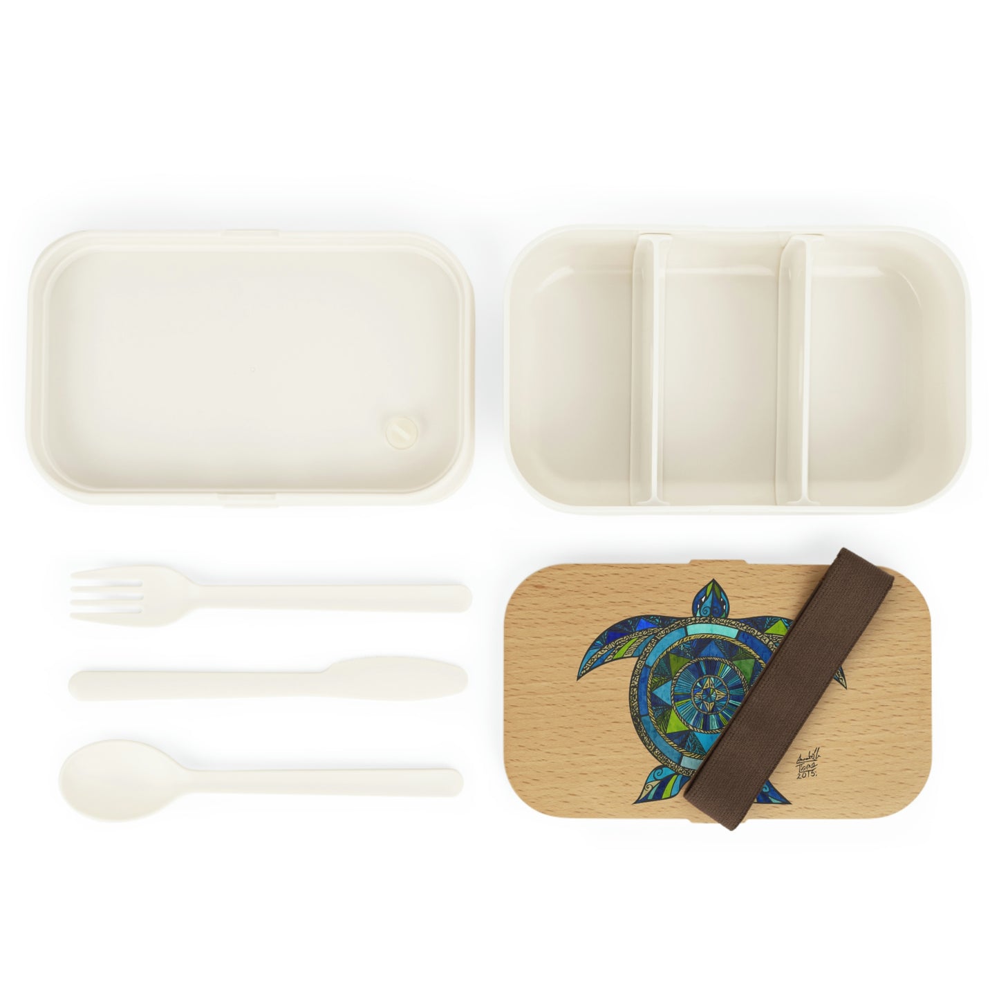 Aquatic Mosaic Turtle Bento Lunch Box