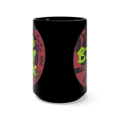 Crapaud smoke yuh pipe Black Mug 15oz