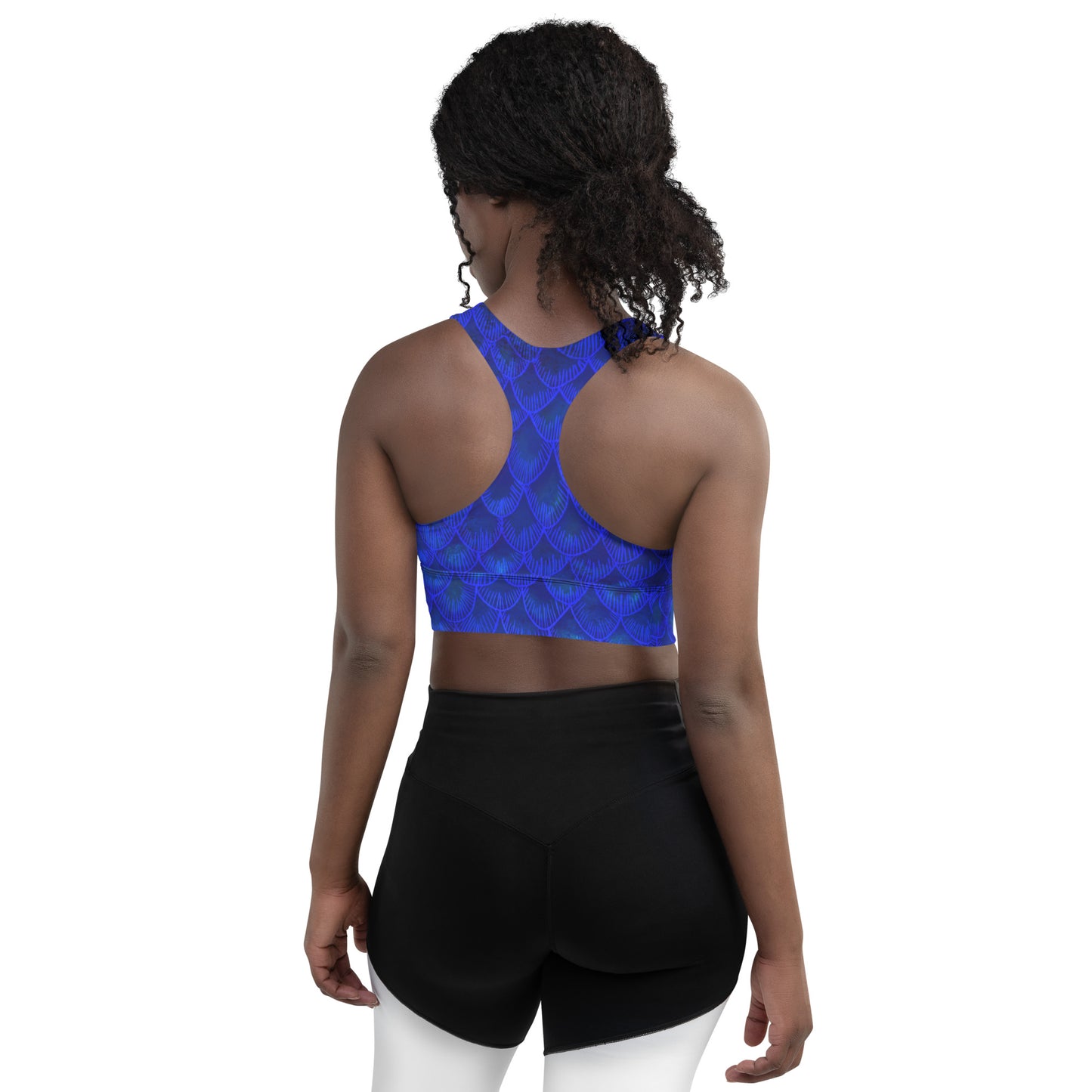 Azul Iridescent Longline sports bra