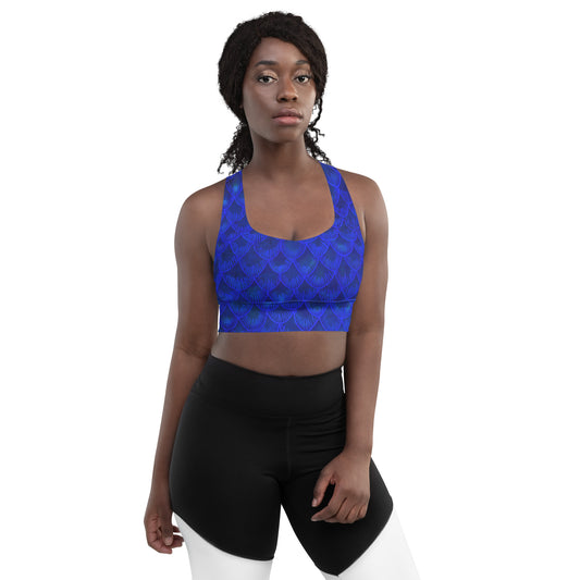 Azul Iridescent Longline sports bra