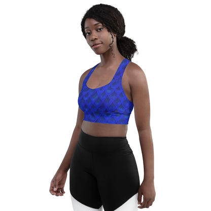 Azul Iridescent Longline sports bra