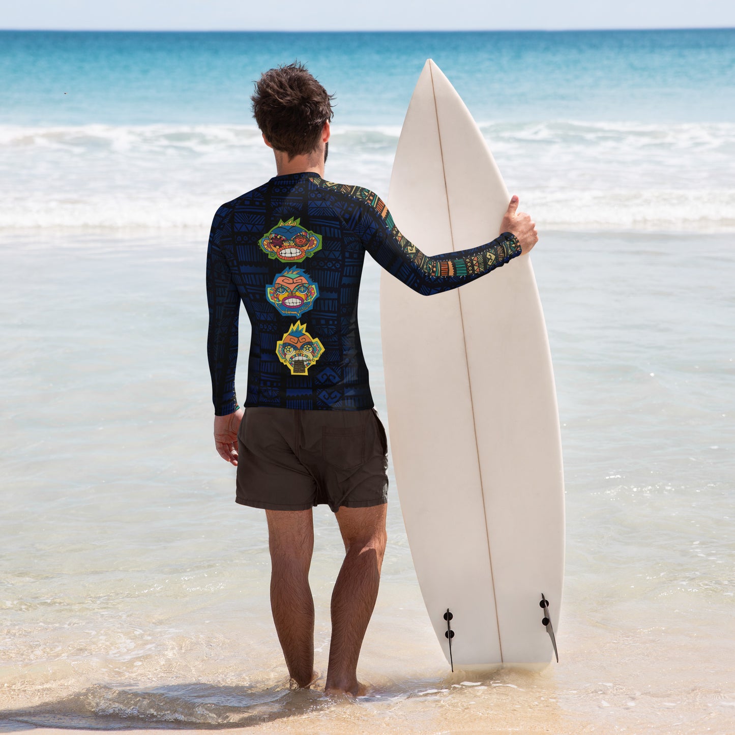 Azul Dark Three Wise Men's Rash Guard