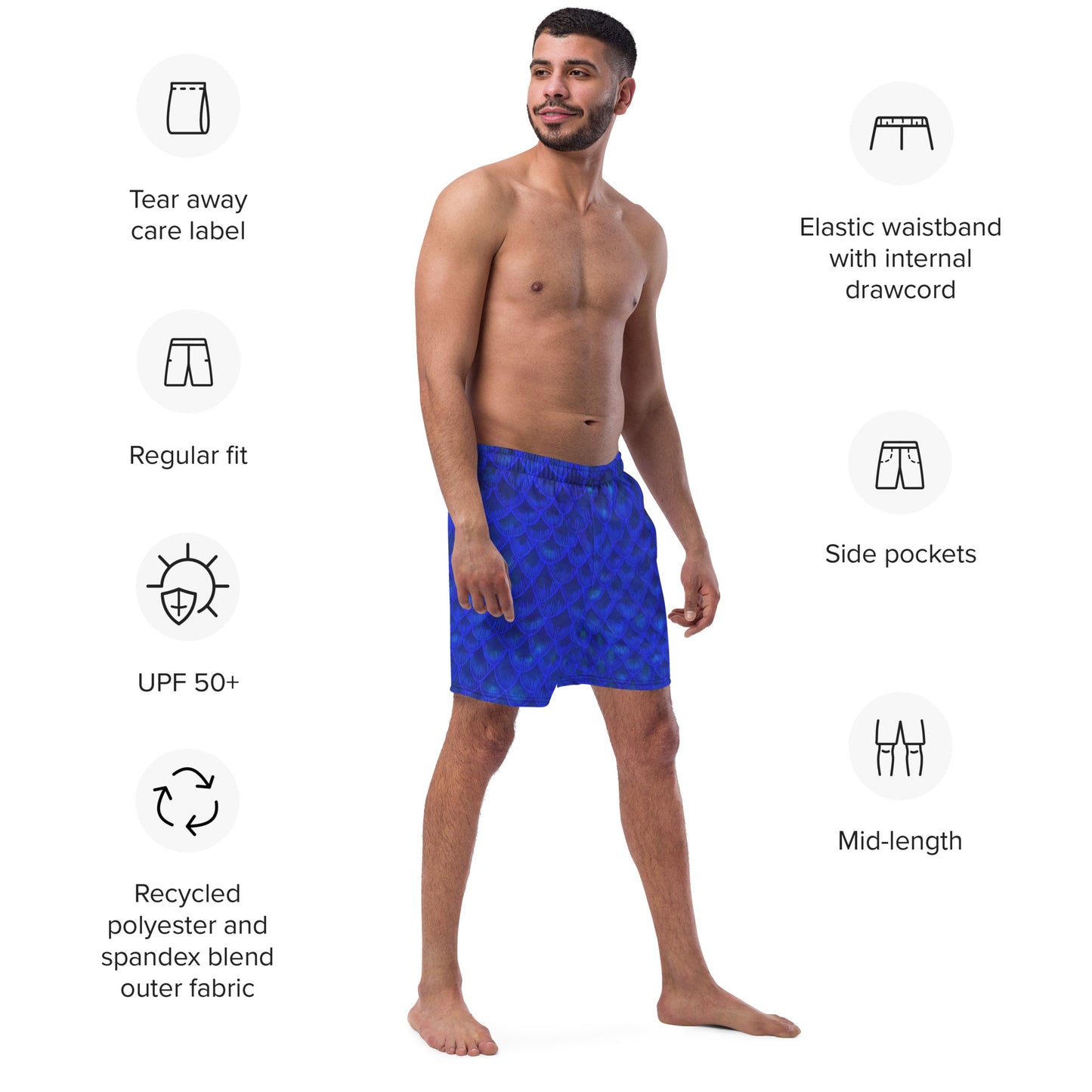 Azul Iridescent Men's swim trunks