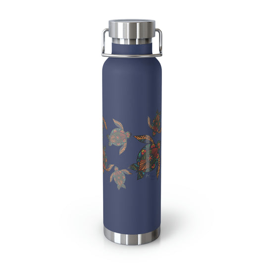 Stain Glass Turtle 22oz Vacuum Insulated Bottle