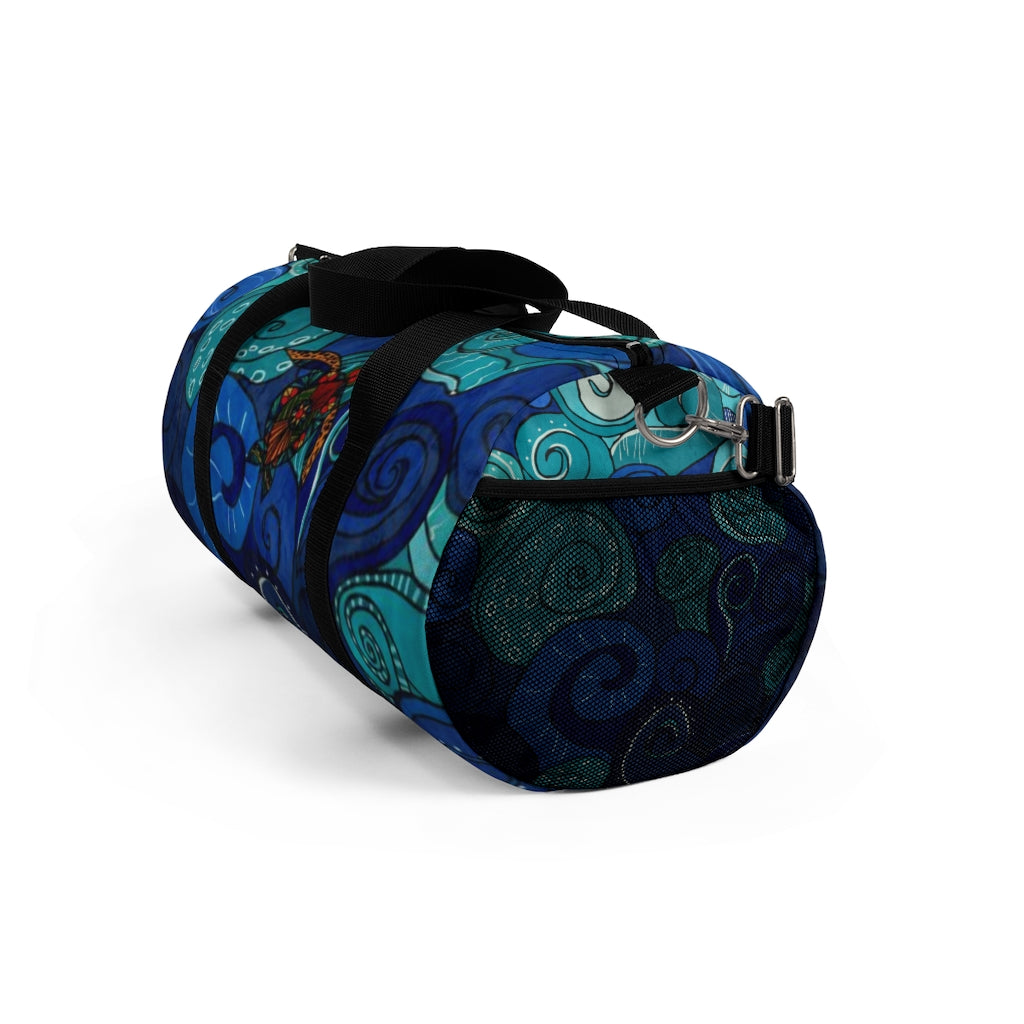 Stain Glass Turtle Duffel Bag