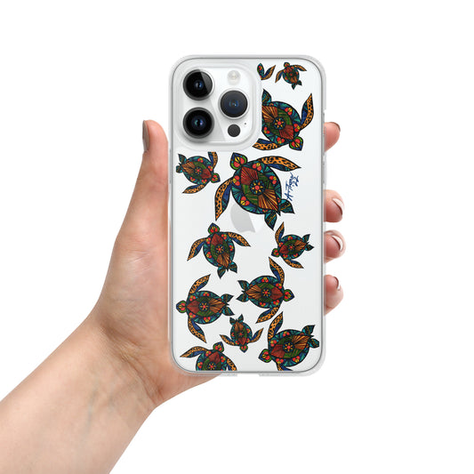 Stain Glass Turtle iPhone Case