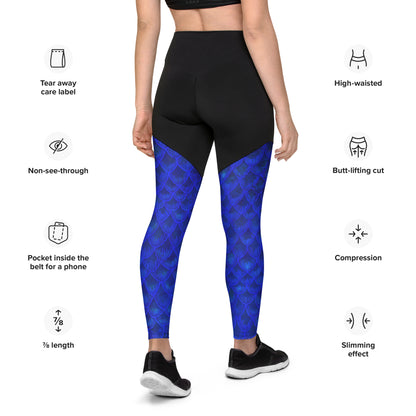 Azul Iridescent Sports Leggings