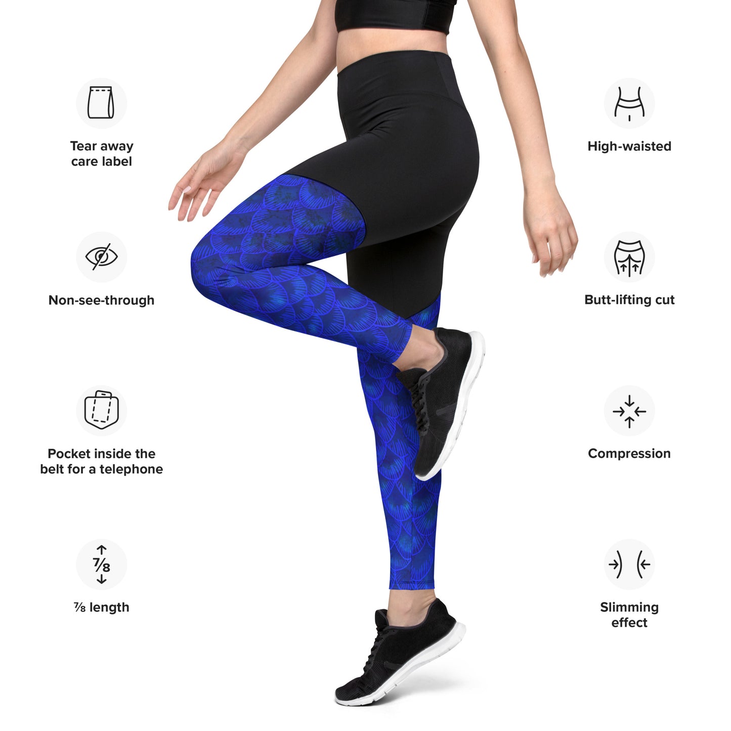 Azul Iridescent Sports Leggings