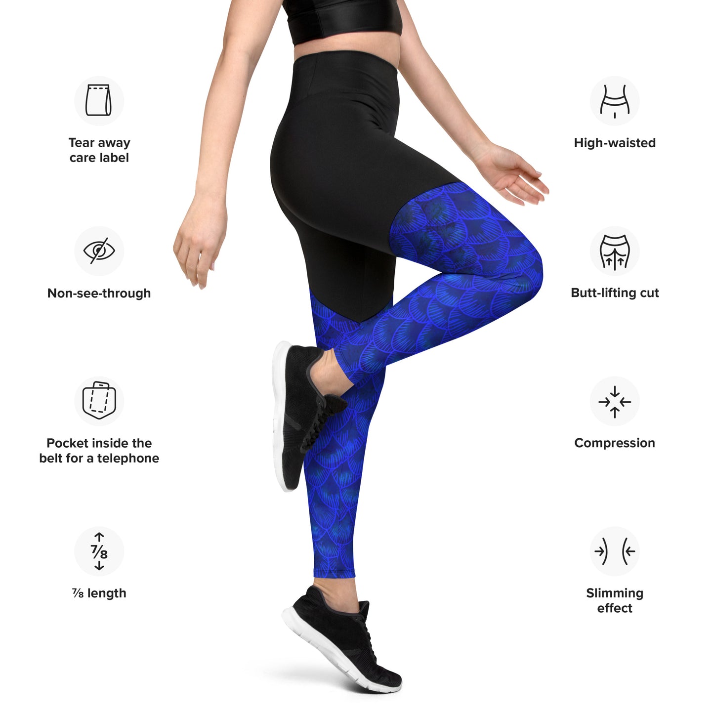 Azul Iridescent Sports Leggings