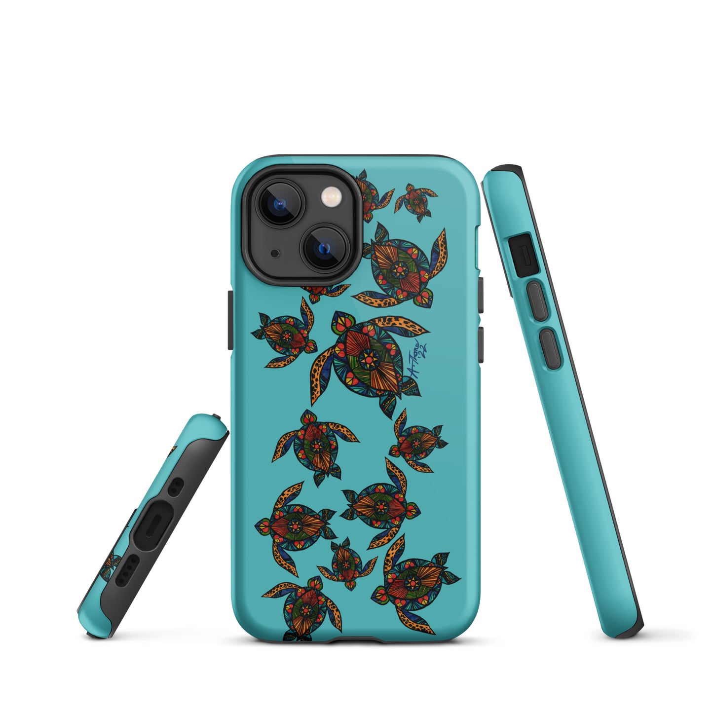 Stain Glass Turtle Tough iPhone case