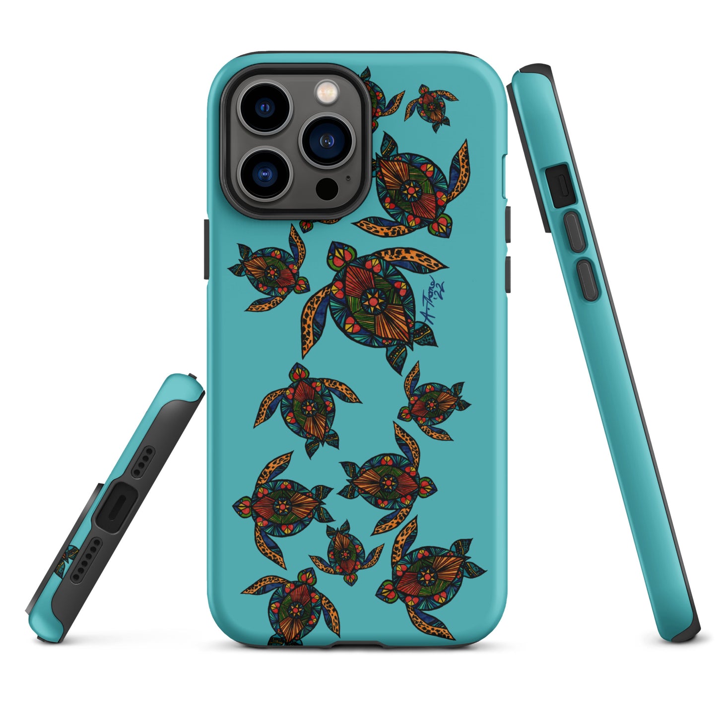 Stain Glass Turtle Tough iPhone case